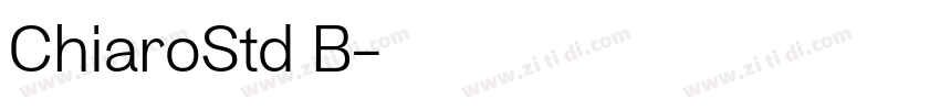 ChiaroStd B字体转换